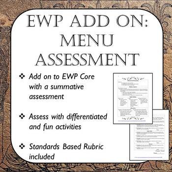 Preview of EWP Add On: Menu Assessment