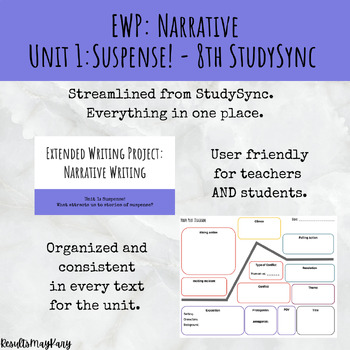 Preview of EWP: Narrative - Unit 1: Suspense! of StudySync