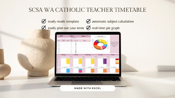 Preview of EXCEL SCSA WA Catholic Term Timetable