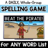 Daily, Whole-Group Spelling Practice Game: Beat the PIRATE