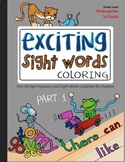 EXCITING Sight Words Coloring - Part 1