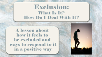 Preview of EXCLUSION SOCIAL EMOTIONAL BULLYING PREVENTION Ready to Use SEL LESSON 5 Vid