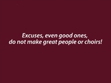 EXCUSES Poster