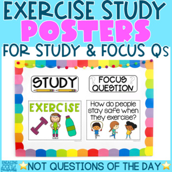 Preview of EXERCISE STUDY POSTERS | Creative Curriculum Teaching Strategies GOLD