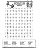 EXERCISE Word Search Puzzle - Intermediate Difficulty (Exe