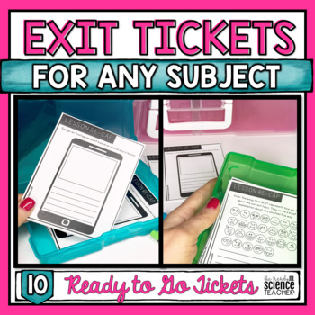 Preview of Print and Digital Exit Tickets