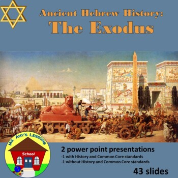 Preview of Ancient Hebrew Civilization: EXODUS Slavery and Deliverance PowerPoint