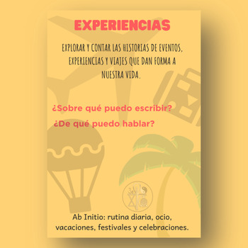 Preview of EXPERIENCIAS: BANCO DE PREGUNTAS