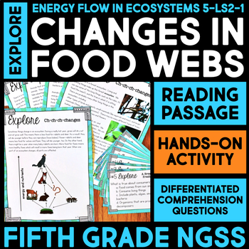 Preview of EXPLORE Food Web Changes - Ecosystem Energy Science Activity 5th Grade