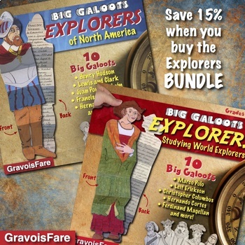 Preview of EXPLORERS BUNDLE: Save 15%—World Explorers and Explorers of North America