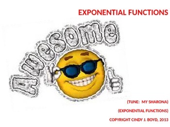 Preview of EXPONENTIAL FUNCTION SONG