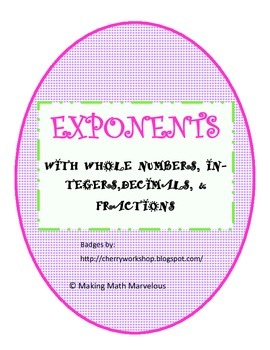 Preview of EXPONENTS