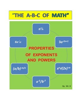 Preview of EXPONENTS AND POWERS, Properties