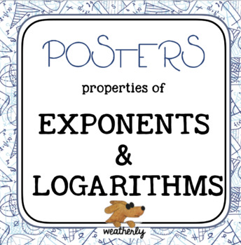 Preview of EXPONENTS and LOGARITHMS posters