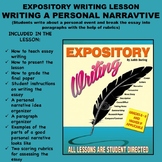 Expository Writing Lesson Plan  -WRITING A PERSONAL NARRAT
