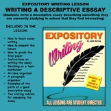 Expository Writing Lesson Plan  - WRITING A DESCRIPTIVE ESSAY