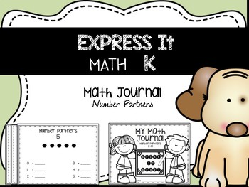 Preview of MATH EXPRESS IT {Number Partners} Journal  DISTANCE LEARNING