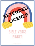 EXTENDED LICENSE Bible Verse Memory Binder