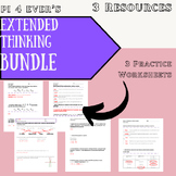 EXTENDED THINKING: Math extension practices worksheets