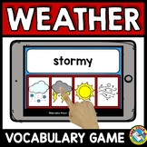 WEATHER ACTIVITY SCIENCE VOCABULARY DIGITAL GAME BOOM CARD