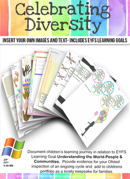 Preview of EYFS- Celebrating Diversity Learning Journey Pack