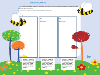 Preview of EYFS- Editable Learning Journey Template- Understanding the World