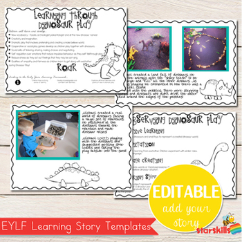 Preview of EYLF Learning Story Templates