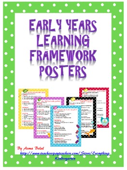 EYLF Learning Through Play Posters , by Stress Free Kindergarten