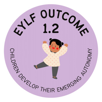 Preview of EYLF Outcome 1.2 Sticker