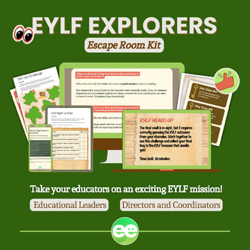 Preview of EYLF Outcomes Escape Room Kit For Educators