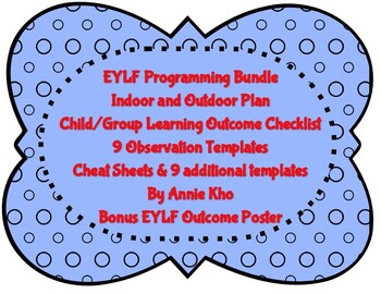 Preview of EYLF Programming Bundle including Observation Templates