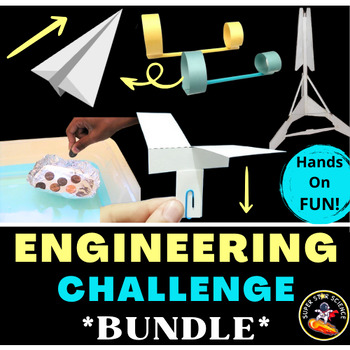 Preview of Engineering Process Design Challenges FUN Hands On Activities BUNDLE! MYP NGSS