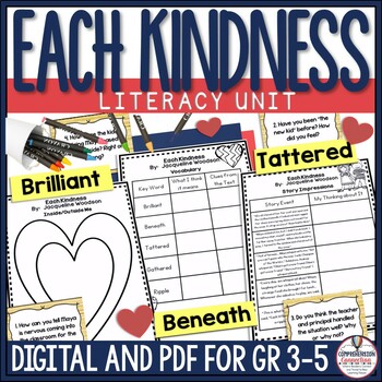 Preview of Each Kindness Reading Activities, Kindness Lapbook, Black History