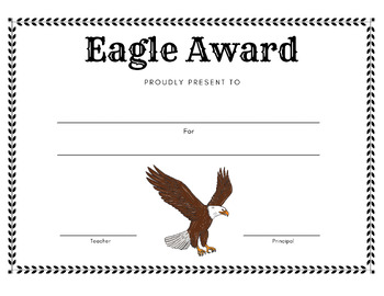 Preview of Eagle Award