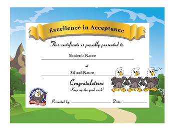 Preview of Eagle Award Certificates -Behavior