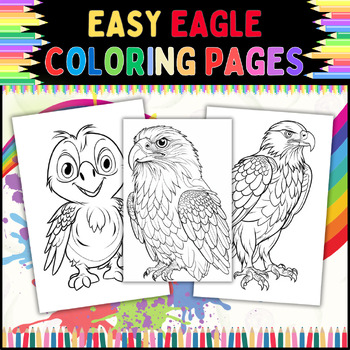 Preview of Eagle Coloring Pages - A Great Way to Celebrate American Pride