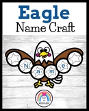 Eagle Name Craft, Literacy Center Activity: USA, America, 