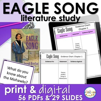 Preview of Eagle Song BUNDLE | Novel Study | Digital and Printable | Iroquois | Mohawk