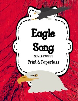 Preview of Eagle Song Comprehension & Vocabulary Print and Google Drive Distance Learning