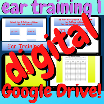 Preview of Ear Training 1 Distance Learning Music | Interactive Solfege Practice w/ Audio!