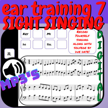 Preview of Ear Training 7 Choral Lesson Do Mi Sol | Distance Learning Interactive