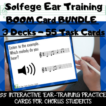 Preview of Digital Ear-Training Activities for Middle School Chorus with BOOM Task Cards