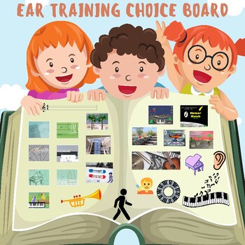 Preview of Ear Training Choice Board- Interactive, Music, Fun, Engaging, Online Games
