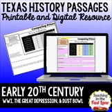 Early 20th Century in Texas - TX History Reading Comprehen