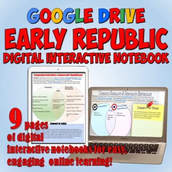 Preview of Early America Google Drive Interactive Notebook Digital Resources & Activities