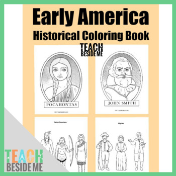 Preview of Early America Historical Coloring Book