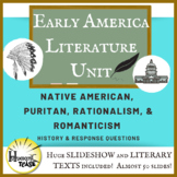 Early America Lit UNIT  - Native Americans, Puritan, Ratio