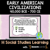 Early American Civilizations Task Cards Boom Cards | Dista