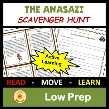 Preview of Early American History Anasazi Scavenger Hunt with Easel Option