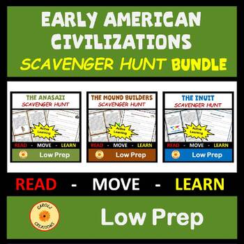 Preview of Early American History Civilizations Scavenger Hunts BUNDLE
